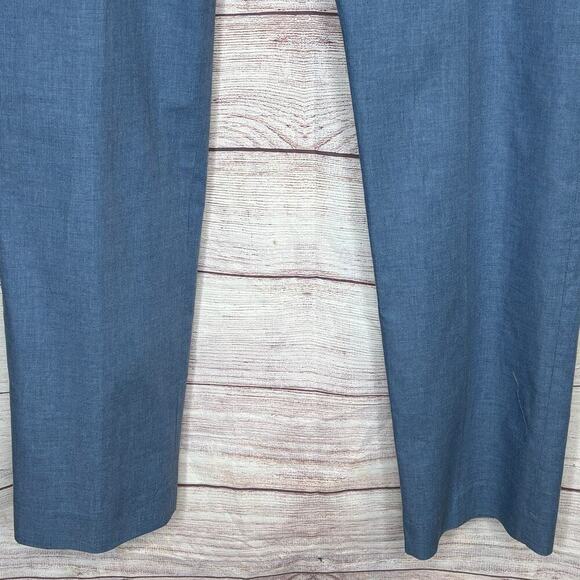 J by J. Crew Men's Tapered Blue 100% Cotton Lightweight Summer Pants Size 32x34 - Picture 6 of 10